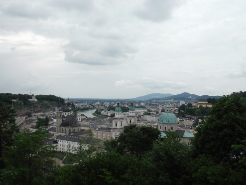 The view of Salzburg from the castle
