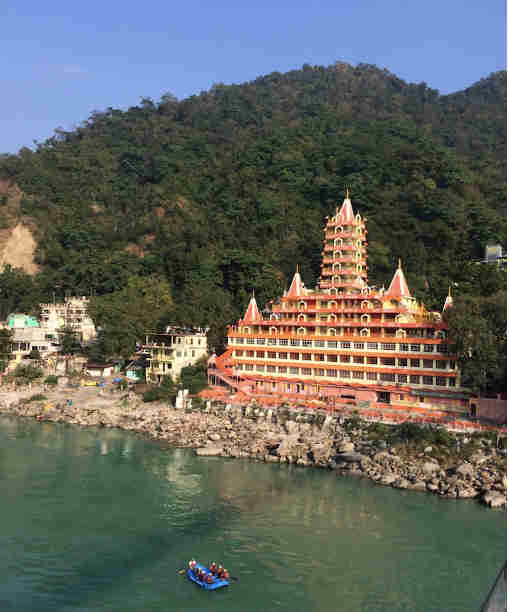 Rishikesh was first stop on our motorbike trip around India