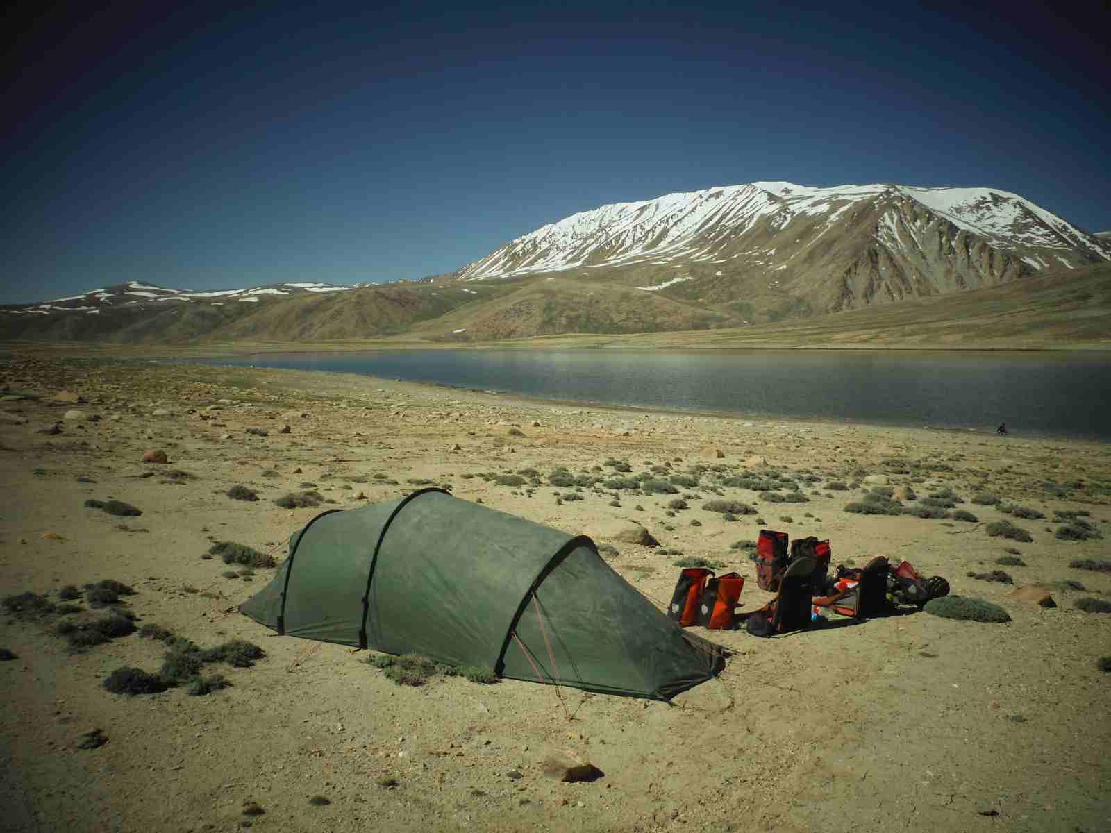 camping out up on the pamir highway