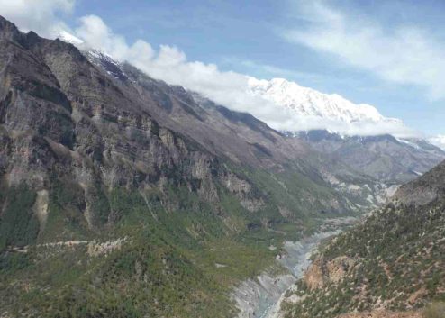 the mighty annapurna range in nepal
