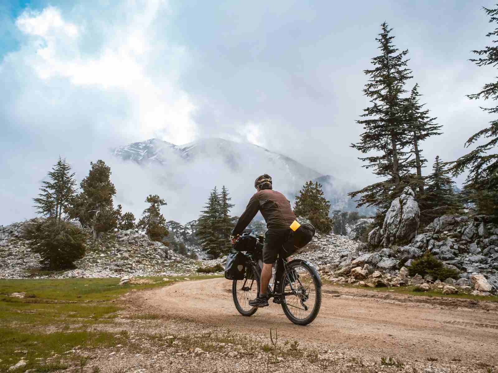 bikepacking affords access to rugged off road terrain
