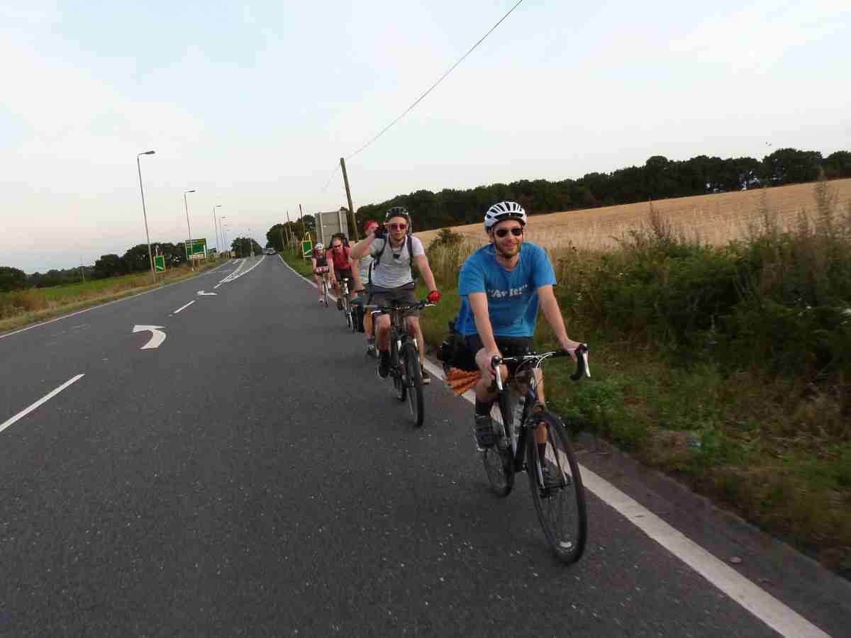 cycle touring a convoy across the UK