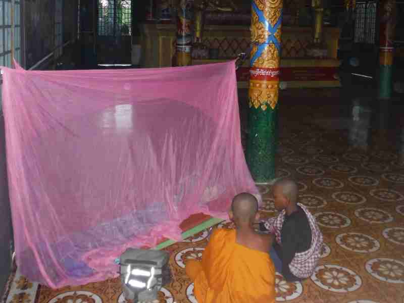 A night with the monks in Cambodia