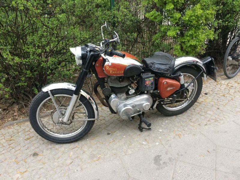 rare vintage 1994 royal enfield bullet standard single deluxe seat in chrome