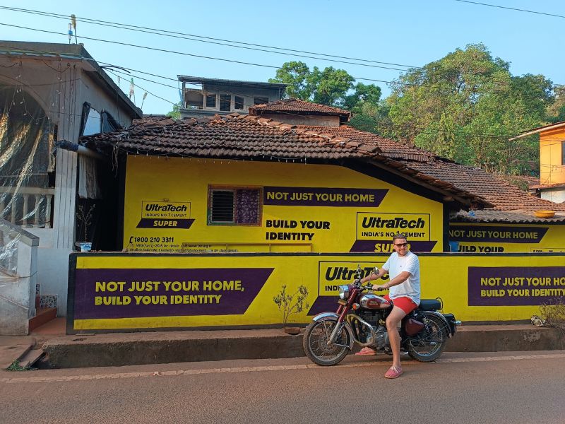 tom allen test rides the chrome and red bullet 350 in goa