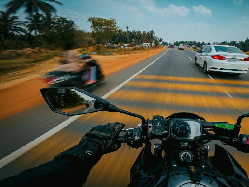 own the road_ when you commit, commit - hesitation is a recipe for disaster